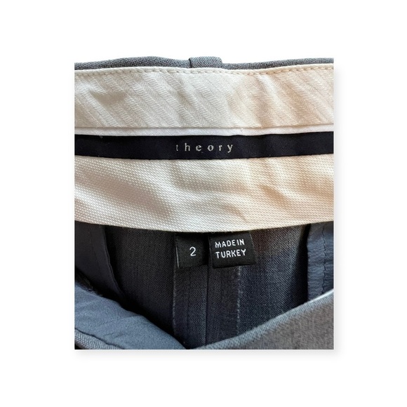 Theory gray wool blend business pants office Size 2 XS - Picture 6 of 7